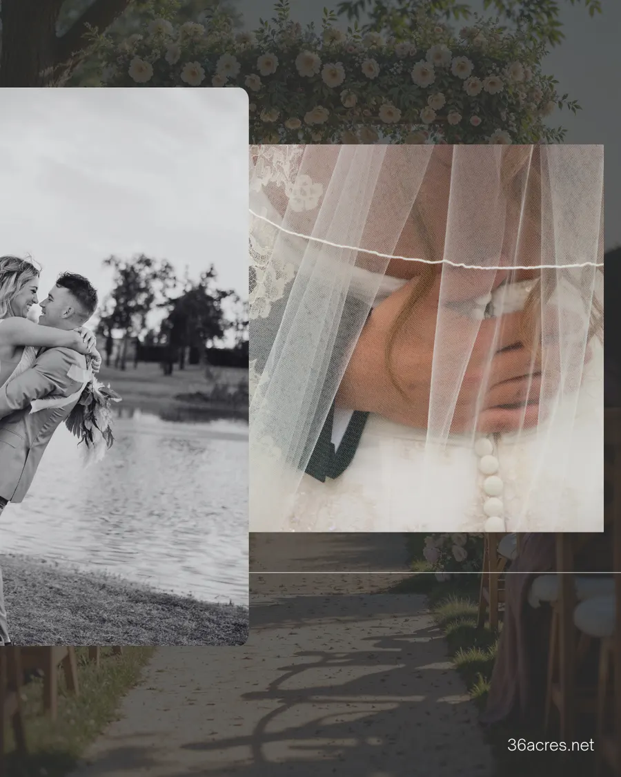 Wedding details at 36 Acres